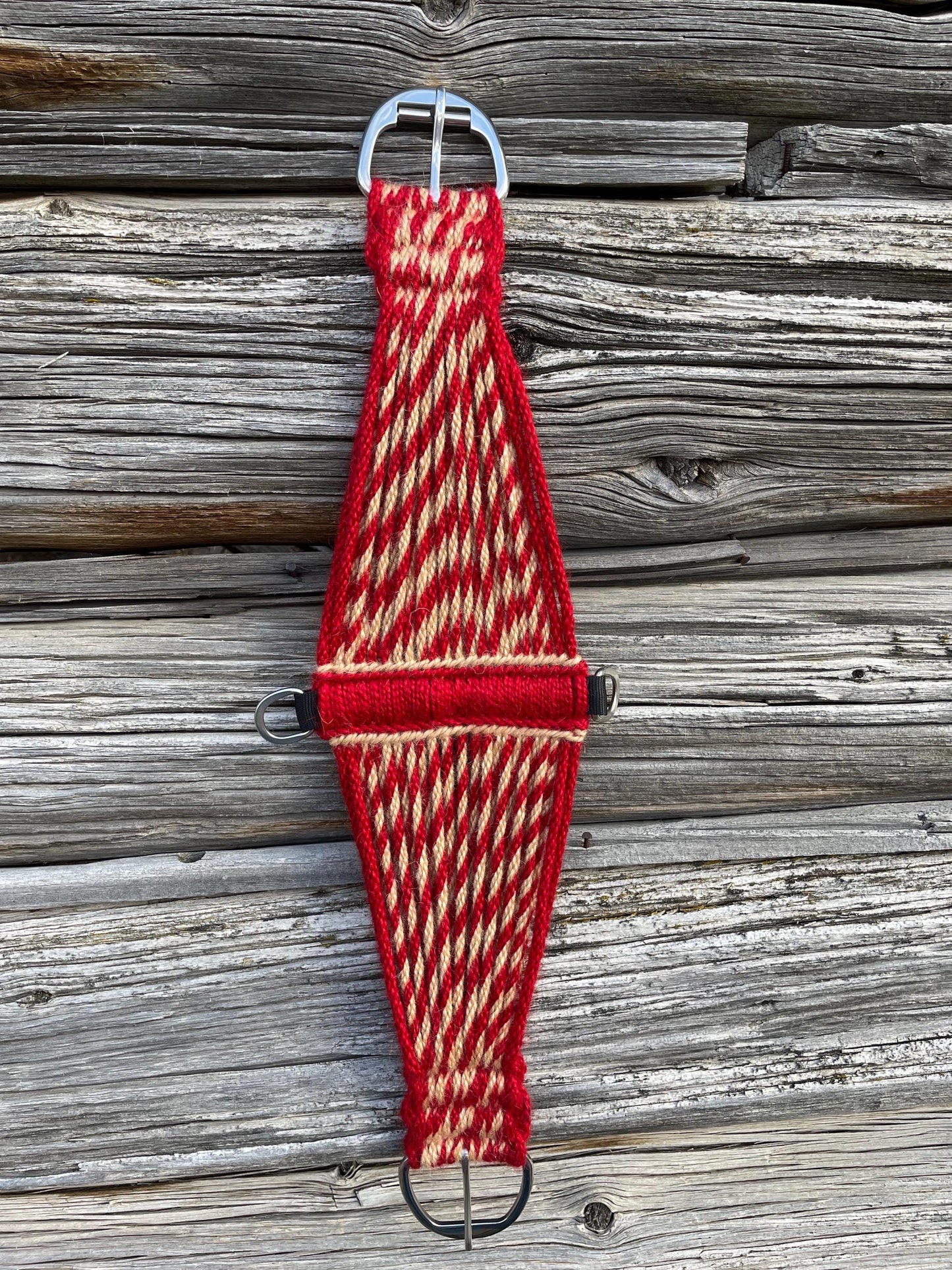 31” Mohair Roper Cinch- Red and Sand