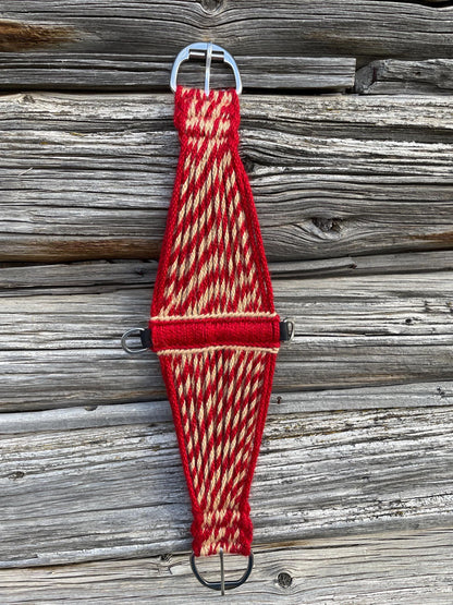 31” Mohair Roper Cinch- Red and Sand