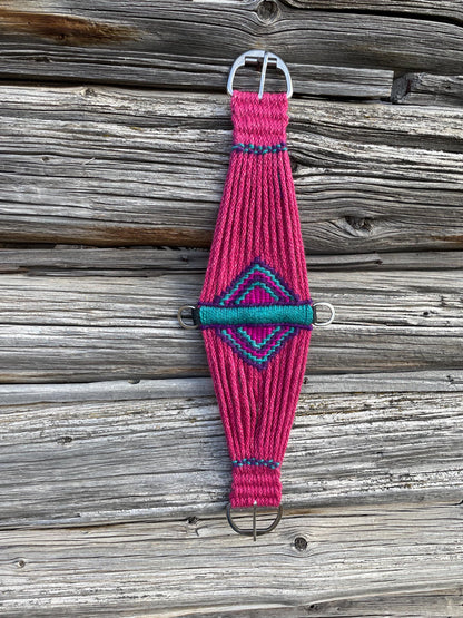 30” Mohair Roper Cinch— 80s ladies pink