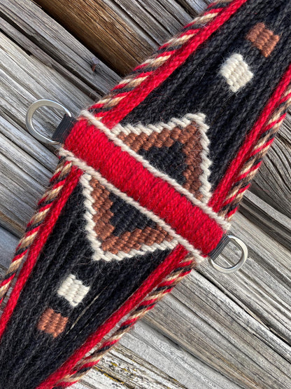 29” Mohair Roper Cinch-Red, Brown &Black