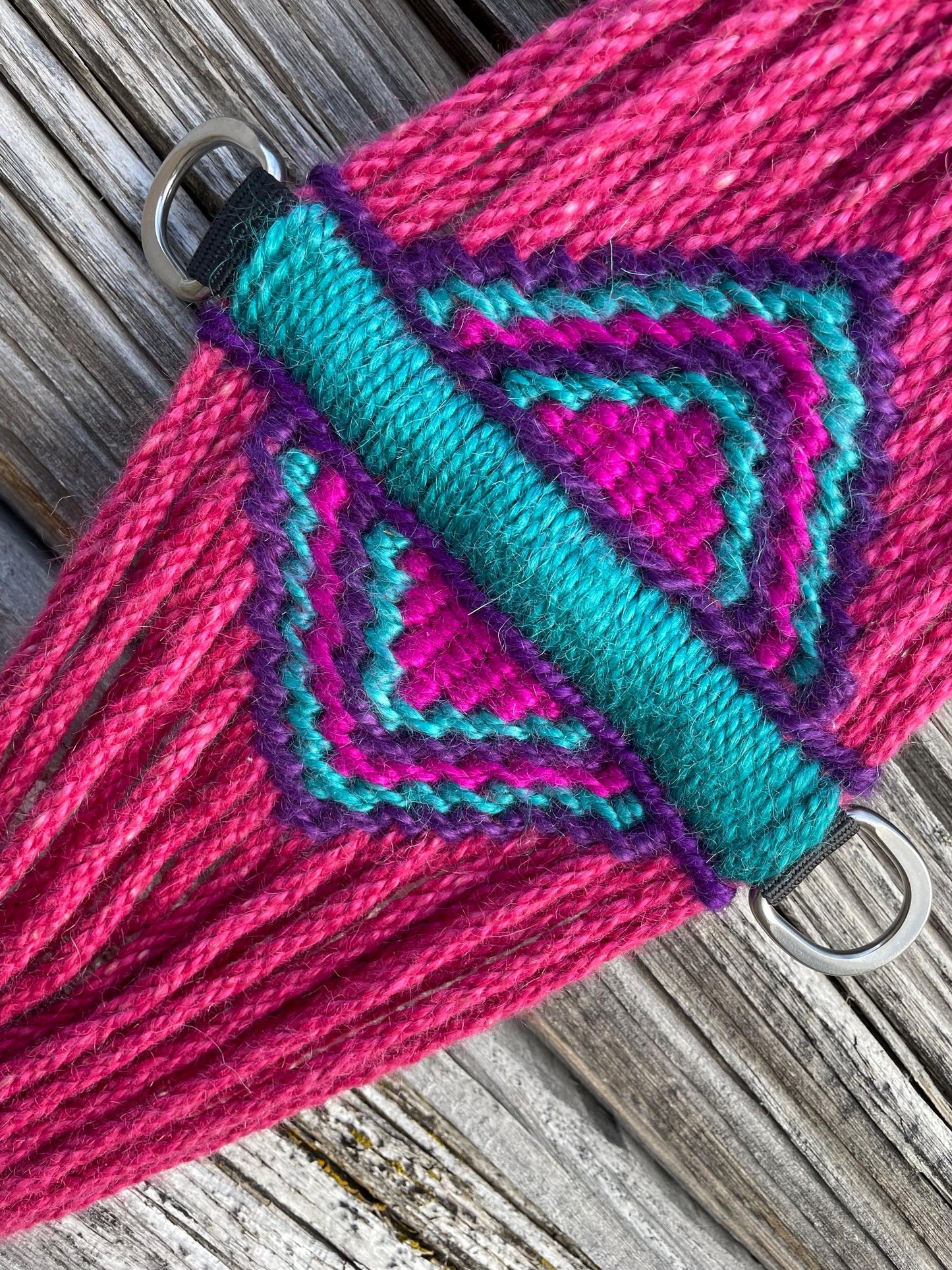 30” Mohair Roper Cinch— 80s ladies pink