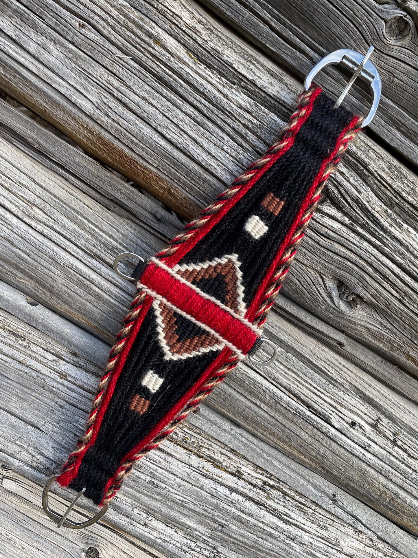 29” Mohair Roper Cinch-Red, Brown &Black
